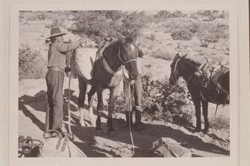 Whitehat and Tom Daly packing for the last day in Navajo Canyon