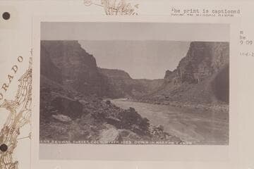 Down from head of Rapid No. 24 in Cataract Canyon.  From Mile 201.9