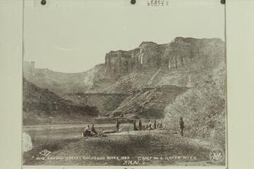 Camp No. 4, Green River.  Brown-Stanton party