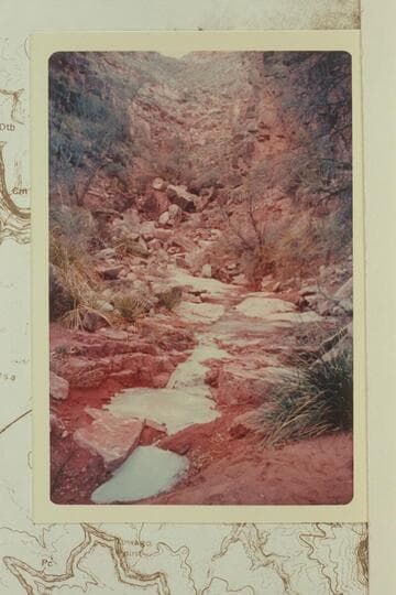 Spring in northeast side of canyon to Sinyala Canyon