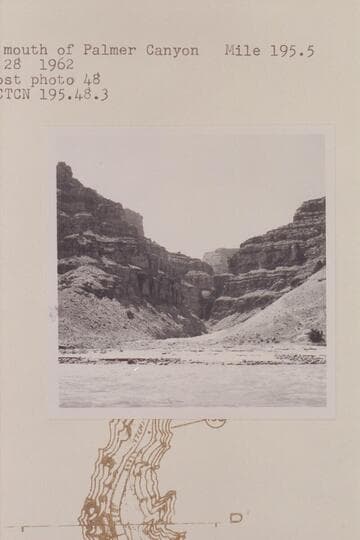 Into the mouth of Palmer Canyon, Mile 195.5