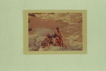 Margaret and Garth Marston at Lava Falls