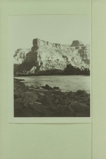 Nevills sadirons at the mouth of Price River.  Price River enters R. at Mile 18.15