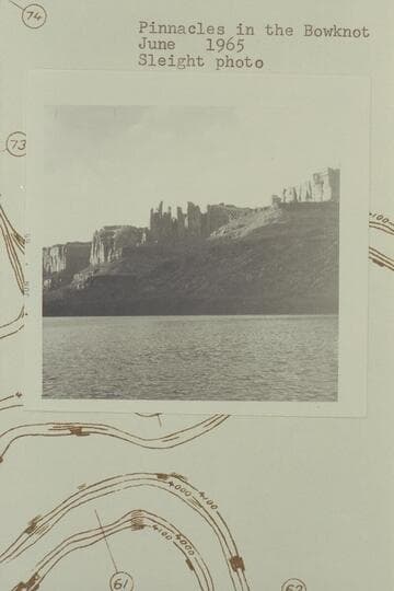 Pinnacles in The Bowknot.  Mile 62 1/2 right bank