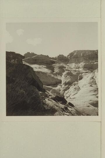 Up into head of southwest fork of 73.6 from saddle into middle fork