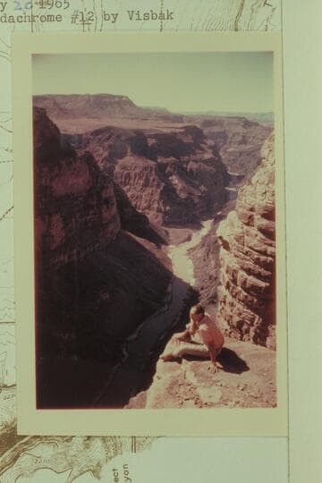 Jorgen Visbak at the overlook above Vulcan Rapid
