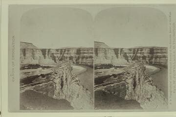 Print from a stereo:  Sumners Amphitheatre.  No. 88, Canon of Desolation Series