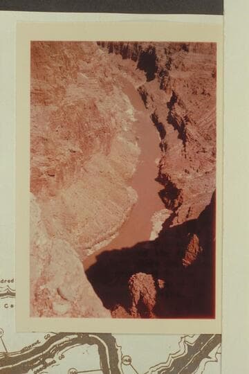 Upriver from the downriver side of the canyon at Mile 148.5