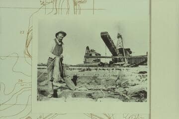 Bennett Amalgamator, Mile 99-100 left bank.  In operation in 1896