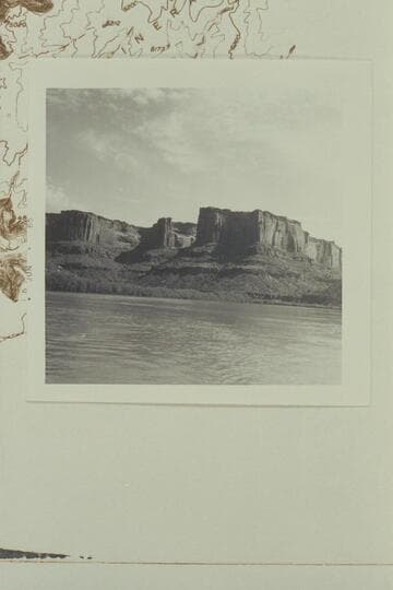 Twin Fortresses.  Upstream at Hell Roaring Canyon