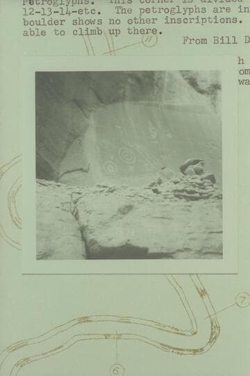 Glyphs at Mile 6, right bank