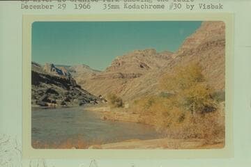 Upriver at Granite Park showing the fault