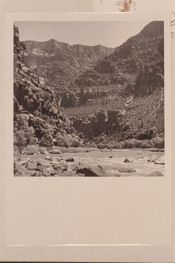 Dunns Cliff; Canyon of Lodore.  Upper part of Hell's Half Mile in foreground