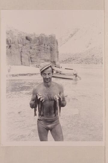 Danny Daniels with a few of the rainbow caught in Tapeats Creek