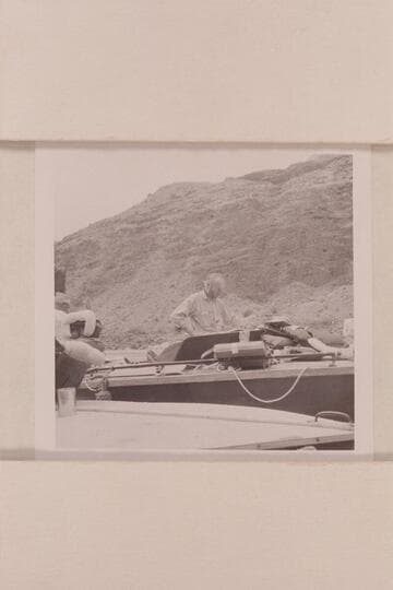 Jim Algar studies the script; Tapeats Creek