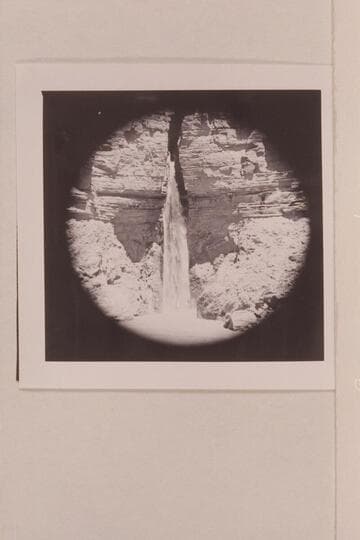 Deer Creek Falls dropping directly into the river. Preliminary gauge at Bright Angel Creek:  107,000 cfs