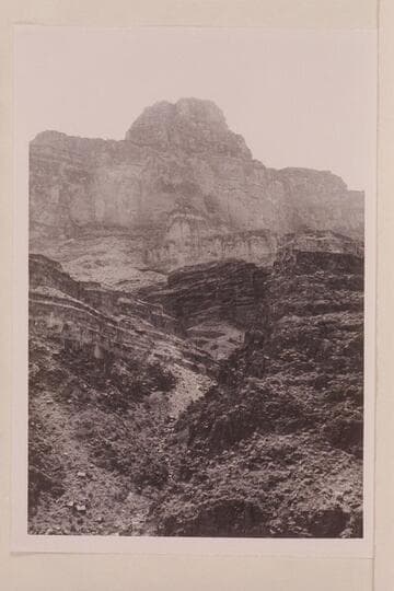 Butte at left of Dubendorff Rapid.  Mile 131
