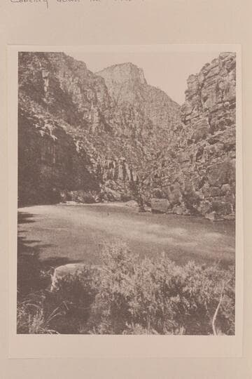 The Canyon of Lodore.  Looking down at Triplet Falls.  Depth about 2500 ft