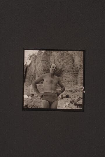 Ole Claude.  Claude Nichols at Supai Creek