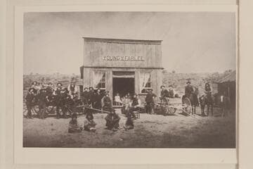 Young & Farlee store at Peach Springs, Arizona.  Farlee built the hotel on Diamond Creek at the mouth of Peach Springs Wash