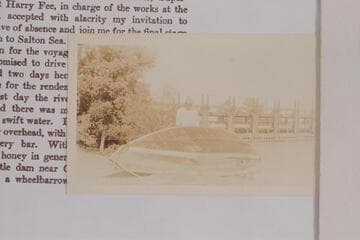 Freeman's repaired boat at Rositas Heading on the Alamo River