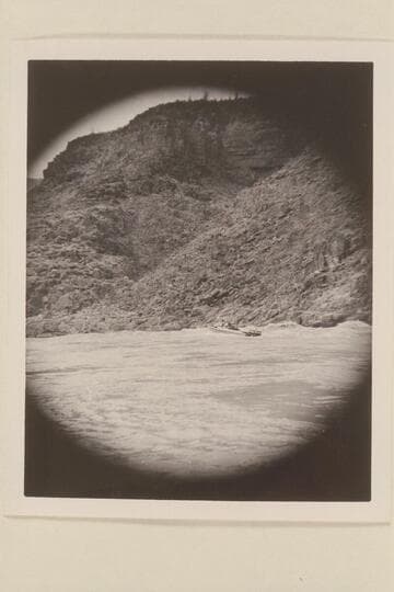 Brian Rowlands piloting the "Rattlesnake" in the lower end of 217 Mile Rapid