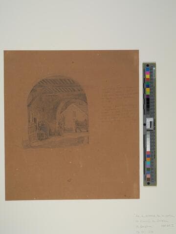 Vue de Dessous de la Sortie et D'entreé du Chateau de Dampierre