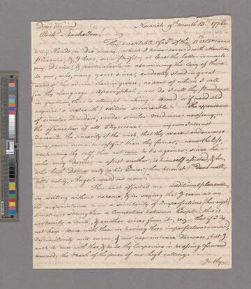 Roper, John. Letter to Richard Shackleton