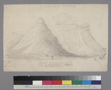 Singular, conical mount of clay...above Ash Hollow