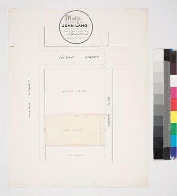 Map of the Lot of John Lang