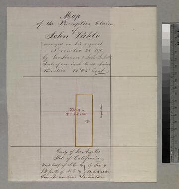 Map of the Preemption Claim of John Vahle