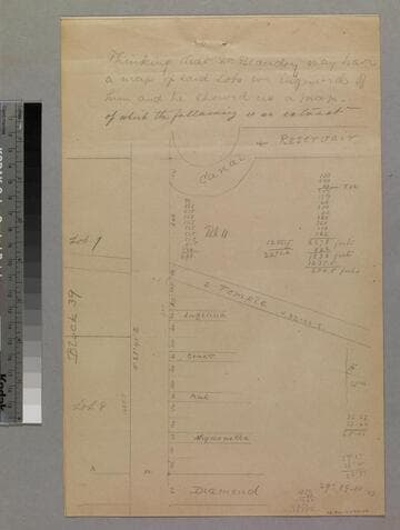 Temple Block & Street : parcels between Temple & Diamond streets