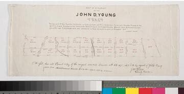Map of a survey of the John D. Young Tract