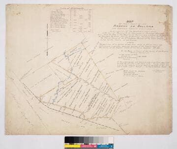 Map of that part of the Rancho La Ballona.; allotted to Ramona S. de Machado.; by final decree of partition rendered April 19th, 1876