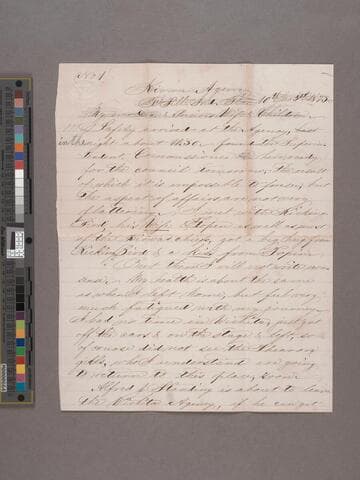 Thomas C. Battey letter to Lucinda Hampton Gregg Battey and children