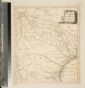 A new and accurate map of the province of Georgia in North America