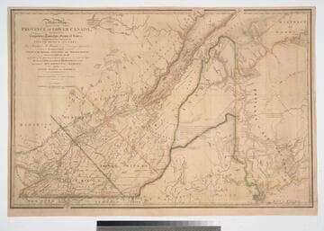 New Map of the Province of Lower Canada, describing the Seigneuries, Townships, Grants of Land, &c.;(Second Edition)