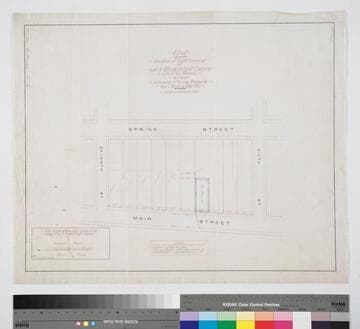 Plat showing Location of South boundary of Lot 4, Block 16, Ord's Survey