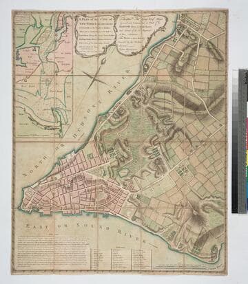 Plan of the City of New-York & its Environs to Greenwich, on the North or Hudsons River, and to Crown Point, on the East or Sound River