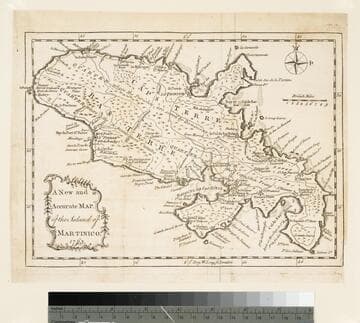A New and Accurate Map, of the Island of Martinico, 1763