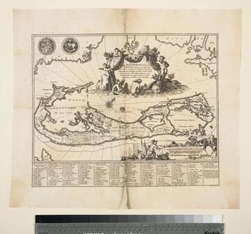 Mappa Aestivarum Insularum, alias Bermudas dictarum, ad Ostia Mexicani aestuarij jacentium in latitudine Graduum 32 Minutorum 25 Ab. Anglia, Londino Scilicet versus Libonotum 3300 Miliaribus Anglicanis, et a Roanoack (qui locus est in Virginia) versus euronotum 500 Mill. accurate descripta