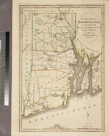 The State of Rhode Island compiled from the Surveys and Observations of Caleb Harris. By Harding Harris