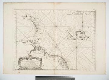 Carte Réduite pour la Navigation de Cayenne a la Martinique. Dresée au Dépost des Cartes Plans et Journaux de la Marine Pour le Service des Vaisseaux du Roy Pare ordre de. M. le Duc de Choiseul Colonel Général des Suisses et Grisons, Ministre de la Guerre et de la Marine