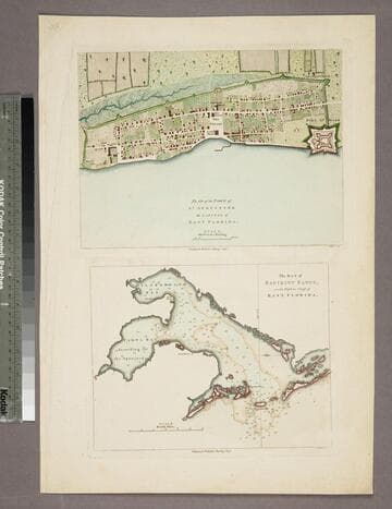 Plan of the Town of St. Augustine the Capital of East Florida. - The Bay of Espiritu Santo, on the Western Coast of East Florida