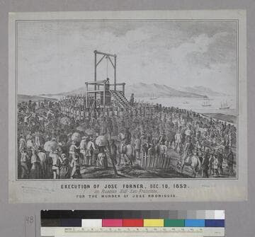 Execution of Jose Forner, Dec 10, 1852
