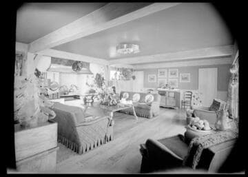 Entertainment rooms for Marva Shearer: Alan Ladd residence