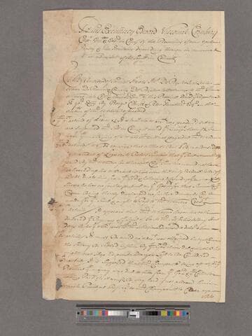 Staats, Samuel & others. To Edward, Viscount Cornbury : The Answer of the late attorneys to Thomas Weaver, late Collector & Receiver General of New York, on a Report of his accounts