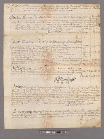 Byerley, Thomas. An account of the Receipt of H.M. Revenue in New York