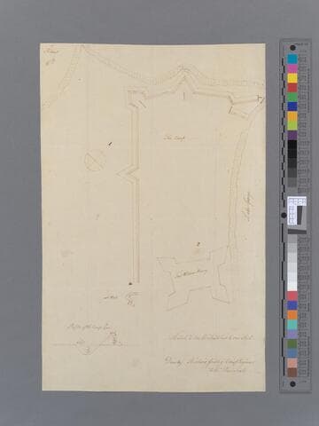 Plan of the fortified camp at Fort William Henry, 1756 [cartographic material]