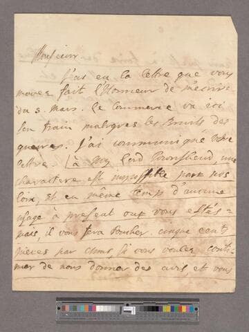 To Senor Angelo Federico Bleagini [?] à Madrid